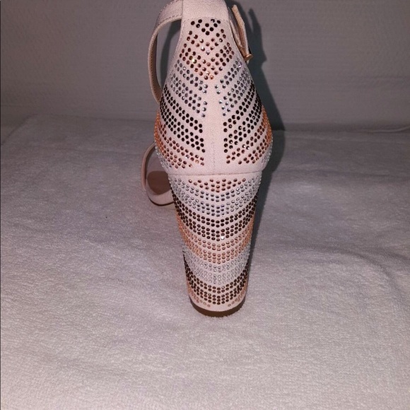 Call It Spring beige suede studded heels - Picture 5 of 10